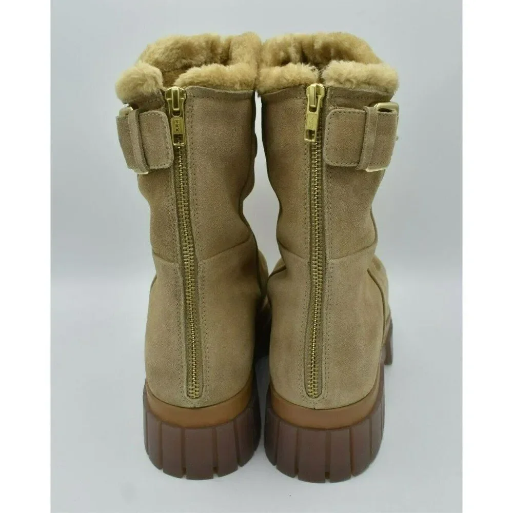 Free People Womens EUR 40 US 10 Fable Faux Fur Sand Suede Platform Winter Boots‎